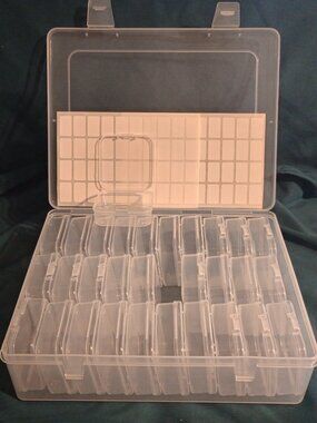 1- 31 piece craft organizer/storage boxes (Brand new)